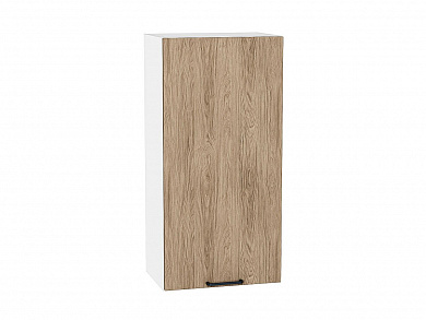 Шкаф верхний с 1-ой дверцей Флэт 920*450*318 Natural Casella Oak 2S / Белый