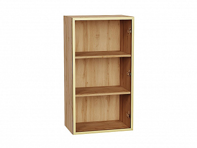 Шкаф верхний с 1-ой остекленной дверцей 920*500*322 Золотой / Дуб Вотан