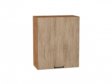 Шкаф верхний с 1-ой дверцей Флэт 716*600*318 Natural Casella Oak 2S / Дуб Вотан