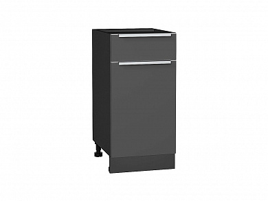 Шкаф нижний с 1-ой дверцей и ящиком Фьюжн 816*400*480 Stormy Silk / Graphite
