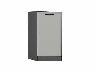 Шкаф нижний торцевой Фрейм 816*296*558 Grey Silk / Graphite