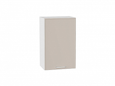 Шкаф верхний с 1-ой дверцей Квадро 716*450*321 Кашемир / Белый