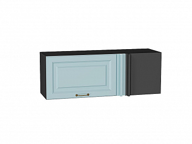 Шкаф верхний прямой угловой горизонтальный Ницца 358*1000*350 Голубой / Graphite