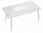Стол Uni-Form-S2.2B 1300*700*750 SGrey/White Gloss Marble