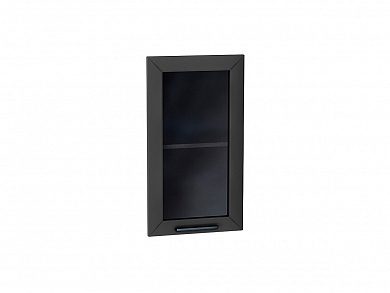 Комплект фасадов Глетчер со стеклом для каркаса Ф-25 В400/ВУ590 712*396*16 Маренго Силк