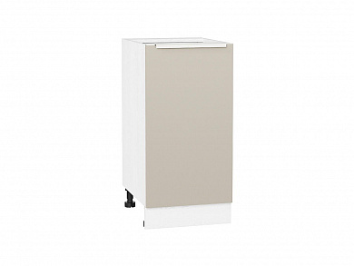 Шкаф нижний с 1-ой дверцей Фьюжн 816*400*480 Cream Silk / Белый