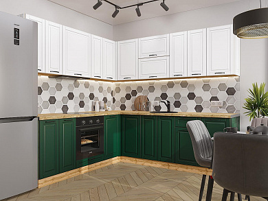 Дублин-02 2140*2200/2400*600 Special White/Special Green