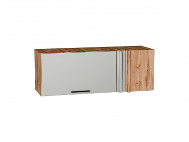 Шкаф верхний прямой угловой горизонтальный Лайт 358*1000*350 Special Grey / Дуб Вотан