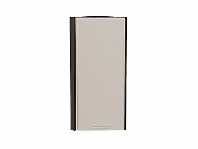 Шкаф верхний торцевой Квадро 920*300*307 Кашемир / Graphite
