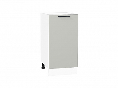 Шкаф нижний с 1-ой дверцей Лайт 816*400*478 Special Grey / Белый