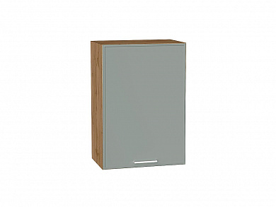 Шкаф верхний с 1-ой дверцей Квадро 716*500*321 Аквамарин / Дуб Вотан