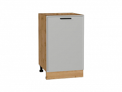 Шкаф нижний с 1-ой дверцей Фрейм 816*500*484 Grey Silk / Дуб Вотан