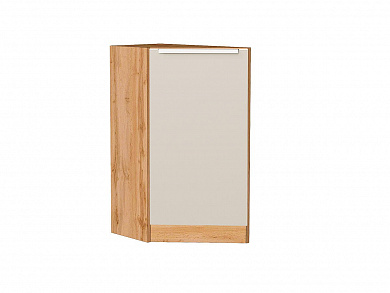 Шкаф нижний торцевой Фьюжн 816*296*554 Cream Silk / Дуб Вотан
