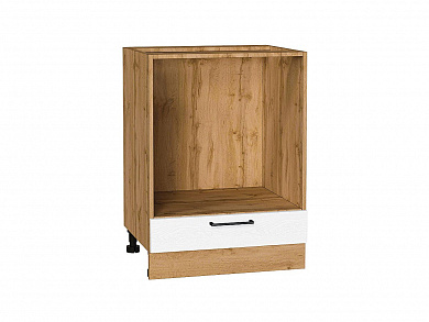 Шкаф нижний под духовку Сканди 816*600*476 White Silkwood / Дуб Вотан