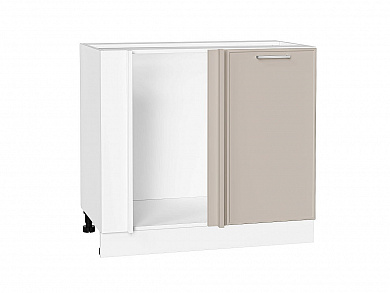 Шкаф нижний угловой Квадро 816*890*481 Кашемир / Белый