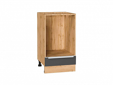 Шкаф нижний под духовку Фьюжн 816*450*476 Stormy Silk / Дуб Вотан