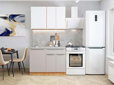 Фьюжн-05 2140*1100*600 Silky White/Clay Silk