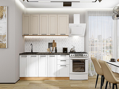 Нео-01 2140*1600*600 Cream Silk/White Silk