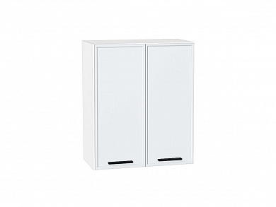 Шкаф верхний с 2-мя дверцами Фрейм 716*600*324 White Silk / Белый