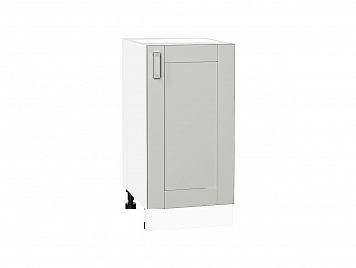 Шкаф нижний с 1-ой дверцей Лофт 816*400*480 Grey Silk / Белый
