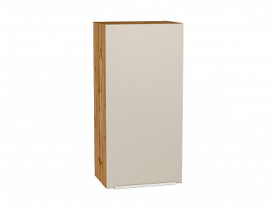 Шкаф верхний с 1-ой дверцей Фьюжн 920*450*320 Cream Silk / Дуб Вотан