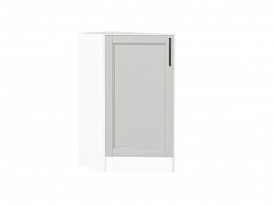 Шкаф нижний торцевой Сканди 816*296*554 Grey Silkwood / Белый