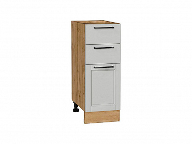 Шкаф нижний с 3-мя ящиками Сканди 816*300*480 Grey Silkwood / Дуб Вотан