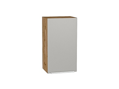Шкаф верхний с 1-ой дверцей Фьюжн 716*400*320 Silky Light Grey / Дуб Вотан