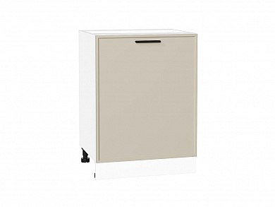 Шкаф нижний с 1-ой дверцей Фрейм 816*600*484 Cream Silk / Белый
