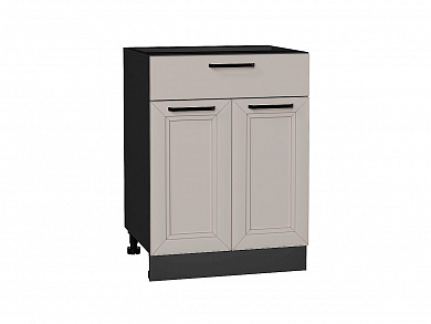 Шкаф нижний с 2-мя дверцами и ящиком Нео 816*600*480 Clay Silk / Graphite