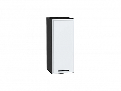 Шкаф верхний с 1-ой дверцей Фрейм 716*300*324 White Silk / Graphite