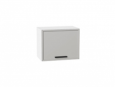 Шкаф верхний горизонтальный Фрейм 358*450*324 Grey Silk / Белый