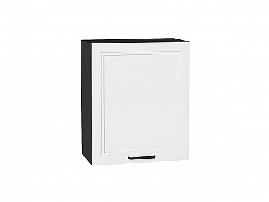 Шкаф верхний с 1-ой дверцей Нео 716*600*320 White Silk / Graphite