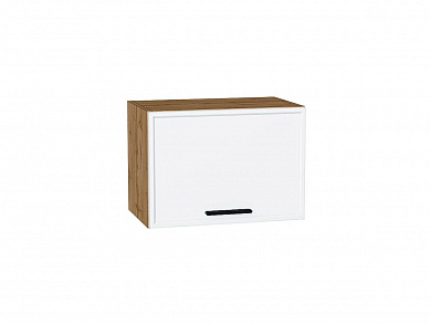 Шкаф верхний горизонтальный Фрейм 358*500*324 White Silk / Дуб Вотан