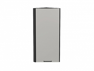 Шкаф верхний торцевой Флэт 920*300*306 Light Grey In 2S / Graphite