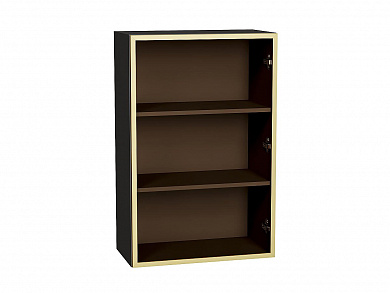 Шкаф верхний с 1-ой остекленной дверцей 920*600*322 Золотой / Graphite