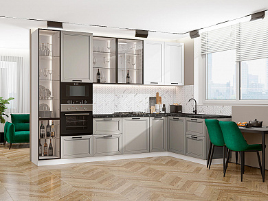 Нео-04 2340*3200/1800*600 White Silk/Clay Silk