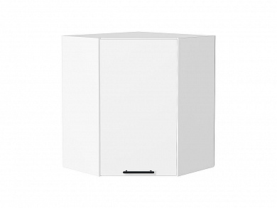 Шкаф верхний угловой Лайт 716*600*600 Special White / Белый