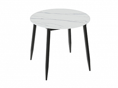 Стол Uni-Form-R.2B 800*800*750 SBlack/White Matt Marble