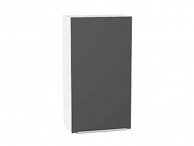 Шкаф верхний с 1-ой дверцей Фьюжн 920*500*320 Stormy Silk / Белый