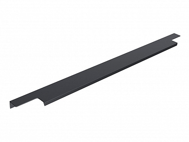 Ручка торцевая мебельная Т-2 496*15*40 Матовый черный