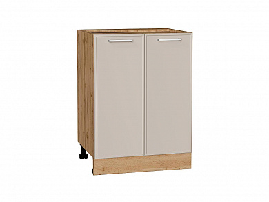 Шкаф нижний с 2-мя дверцами Квадро 816*600*481 Кашемир / Дуб Вотан