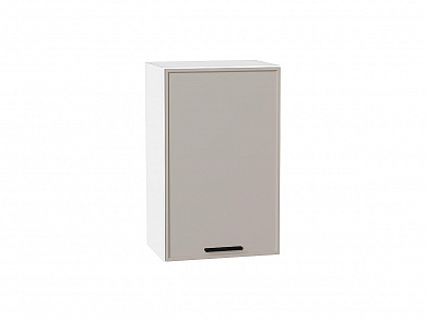 Шкаф верхний с 1-ой дверцей Фрейм 716*450*324 Clay Silk / Белый