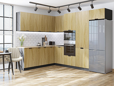 Евро Лайн-03 2140*2150/2800*600 Дуб песочный