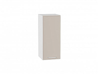 Шкаф верхний с 1-ой дверцей Квадро 716*300*321 Кашемир / Белый