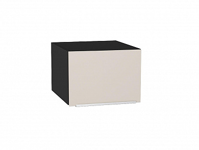 Шкаф верхний горизонтальный глубокий Фьюжн 358*500*576 Cream Silk / Graphite