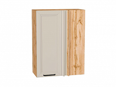 Шкаф верхний прямой угловой Нео 920*700*345 Cream Silk / Дуб Вотан