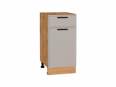 Шкаф нижний с 1-ой дверцей и ящиком Фрейм 816*400*484 Clay Silk / Дуб Вотан