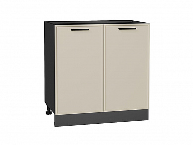Шкаф нижний с 2-мя дверцами Фрейм 816*800*484 Cream Silk / Graphite