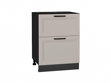 Шкаф нижний с 2-мя ящиками Нео 816*600*480 Clay Silk / Graphite
